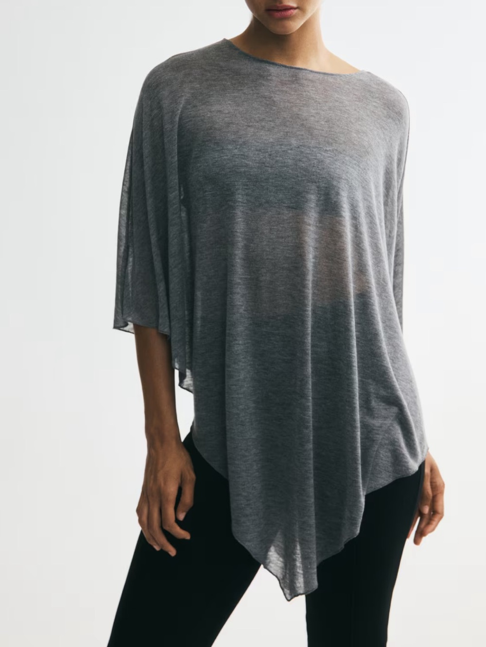 H&M ASYMMETRIC CAPE TOP